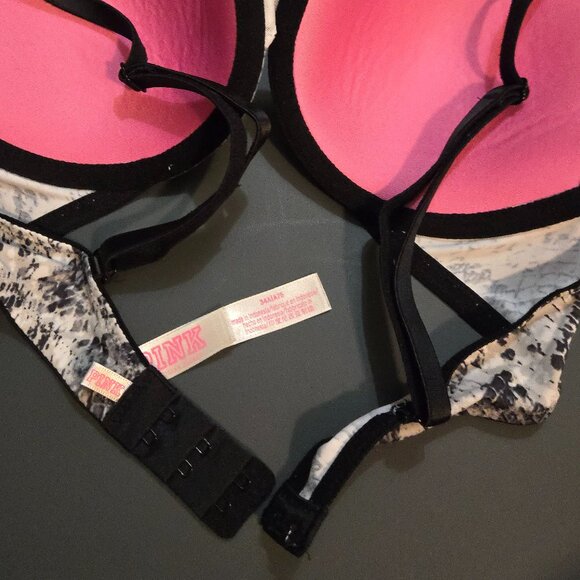 Victoria's Secret & PINK Lace and Animal Print Push-Up Bra (Bundle of 4) - Picture 8 of 12